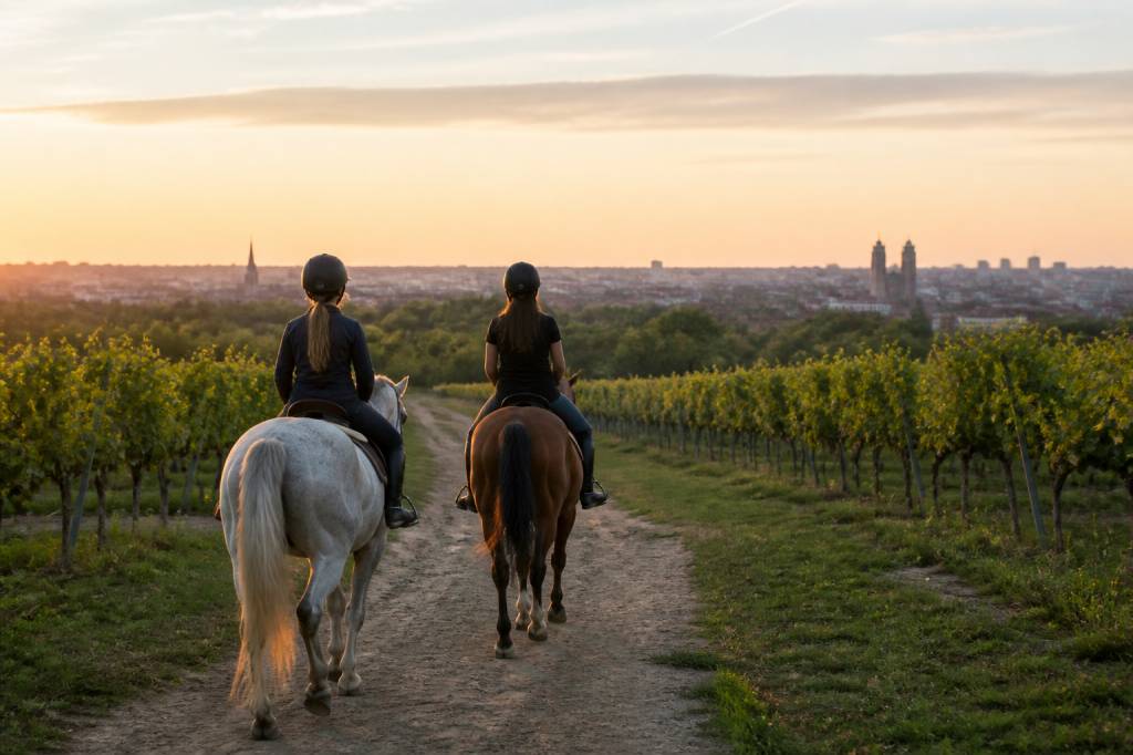Balade à cheval bordeaux : itinéraires et centres équestres à découvrir